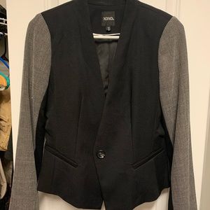 Black blazer with detailed sleeves